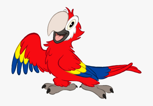 Попугай мультяшный