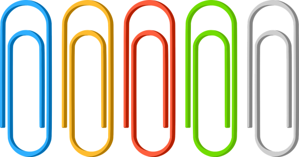 Цветные скрепки