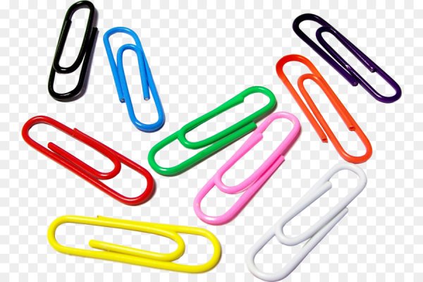 Цветные скрепки