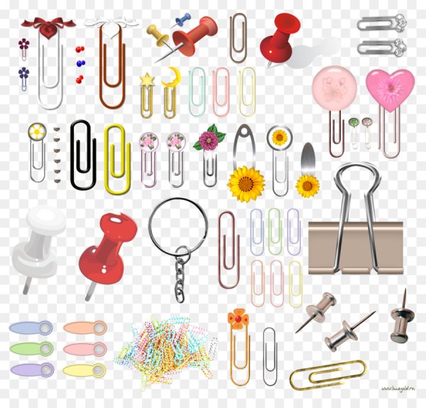 Прикольные скрепки канцелярские