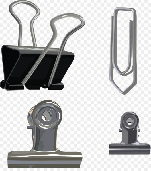 Скрепка канцелярская фотошоп