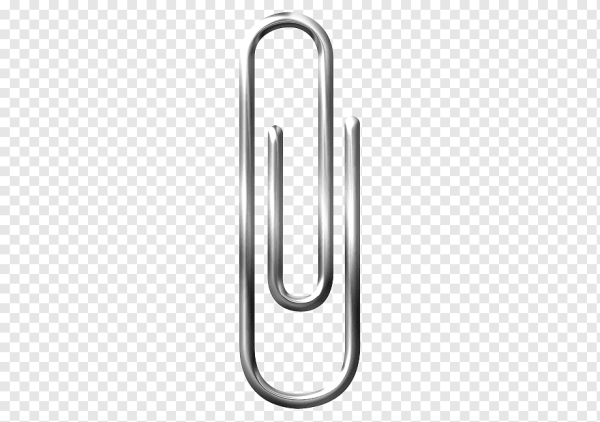 Синяя скрепка