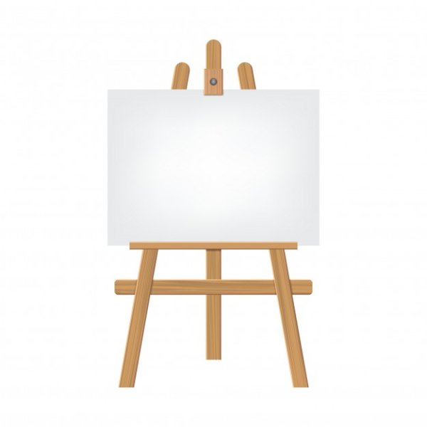 Мольберт с холстом