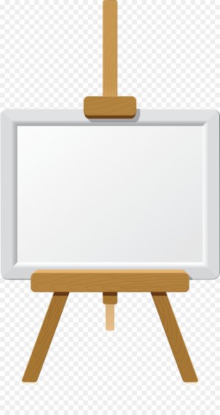 Мольберт без фона
