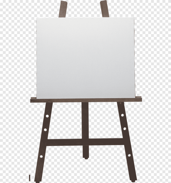 Мольберт на прозрачном фоне