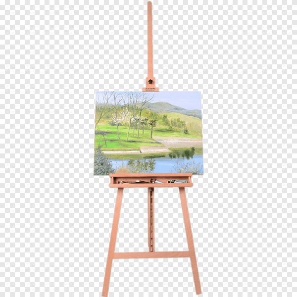 Мольберт и краски