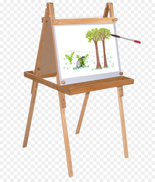 Холст на мольберте вектор