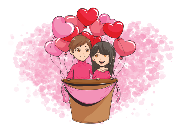 Любовь векторный клипарт