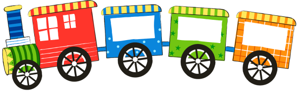 Паровозик с вагонами