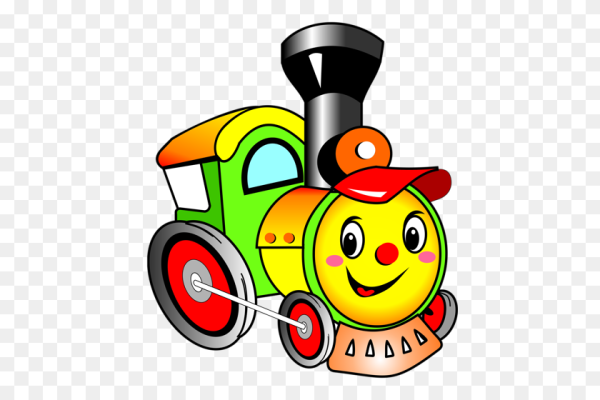 Паровоз мультяшный