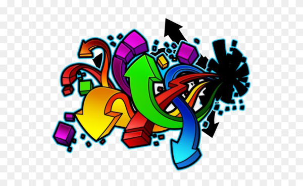 Граффити на белом фоне