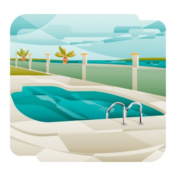 Бассейн иллюстрация