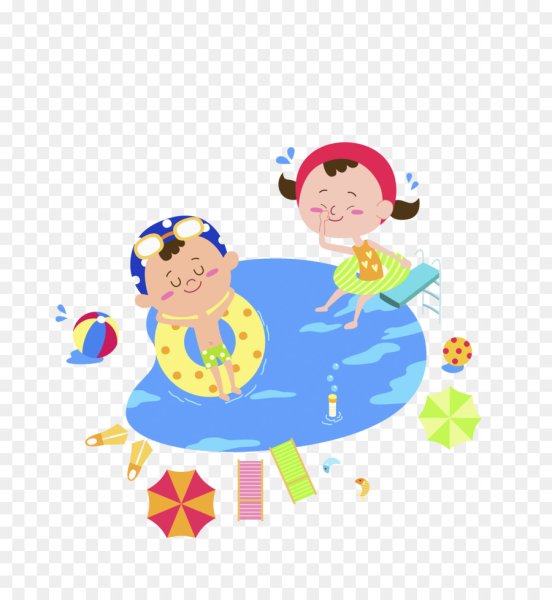 Клипарт плавание в бассейне