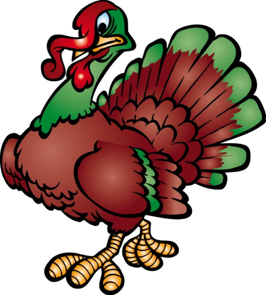 Индюк на прозрачном фоне