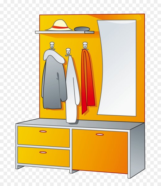 Прихожая для бумажной куклы