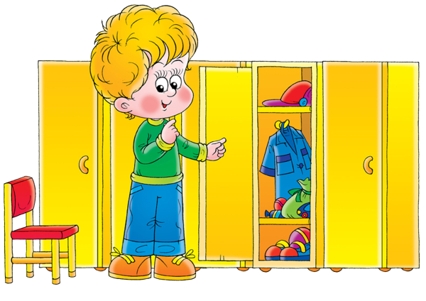 Шкафчик ребенка в детском саду