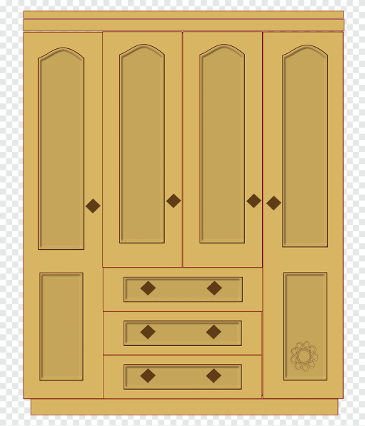 Шкаф на прозрачном фоне