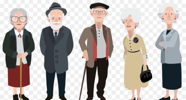 Векторные пожилые люди