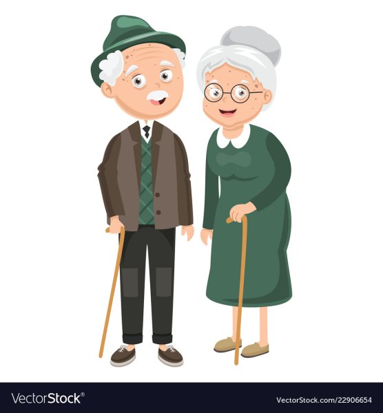 Бабушка и дедушка мультяшные