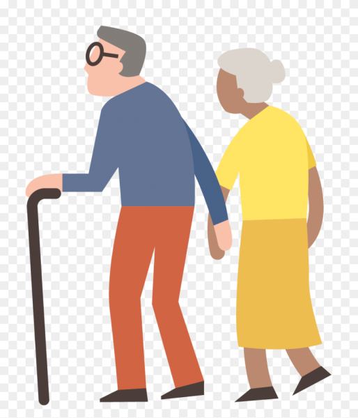 Пенсионеры иллюстрация