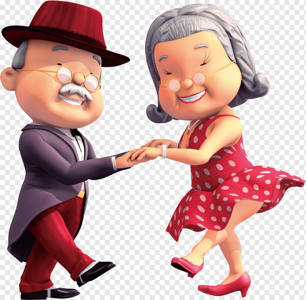 Пожилые люди мультяшные