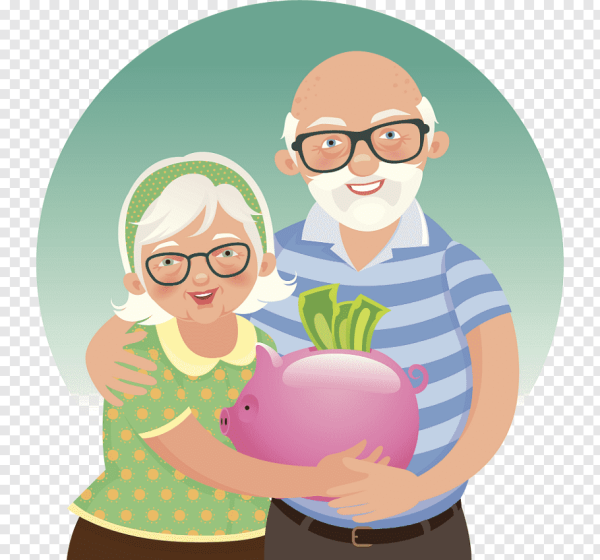 Пенсионеры иллюстрация