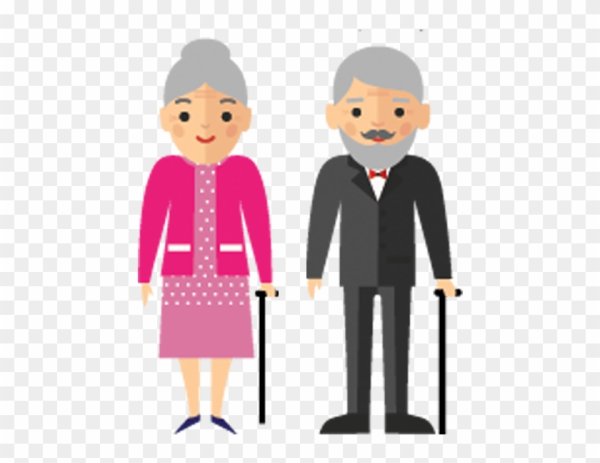 Пенсионеры вектор