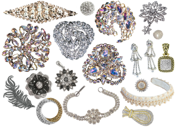 Ювелирные украшения коллаж