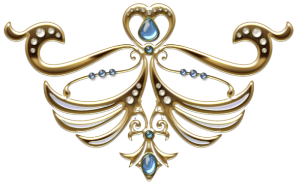 Драгоценный узор Восточный на прозрачном фоне