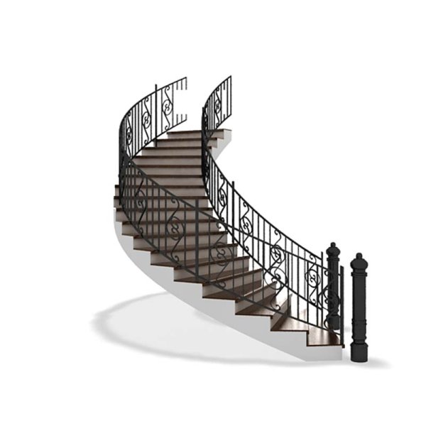Винтовая лестница на прозрачном фоне