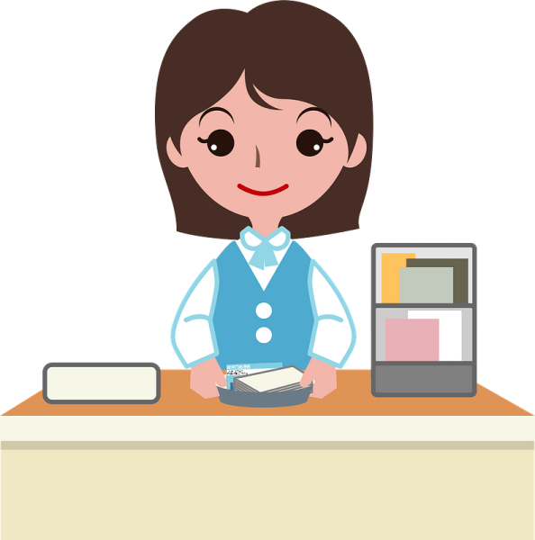 Кассир мультяшный