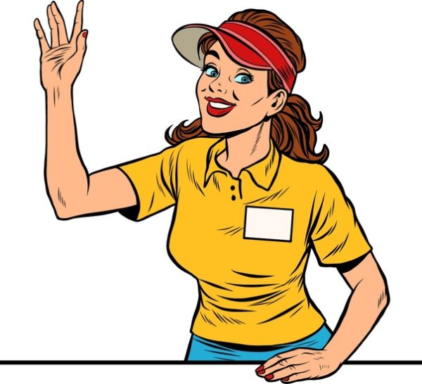 Нарисовать продавца