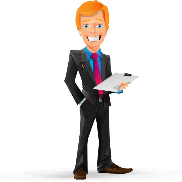 Мультяшный бизнесмен