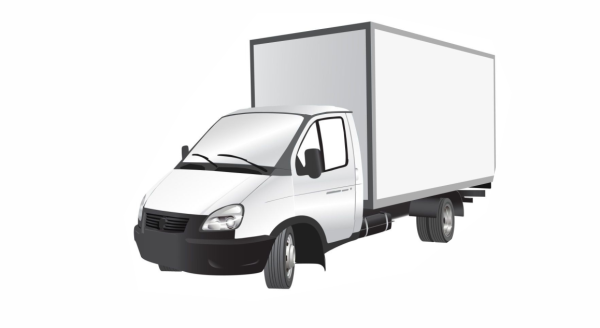 Грузовая Газель на прозрачном фоне