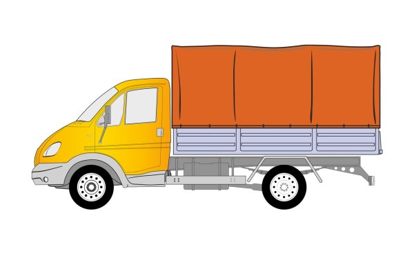 Рисунок газели машины