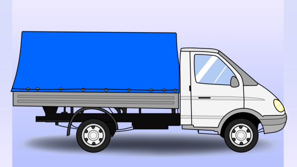 Газель тент вид сбоку 3 метра