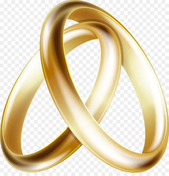 Свадебные кольца на прозрачном