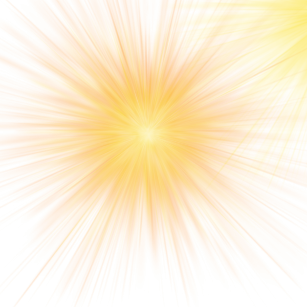 Солнечные лучи без фона