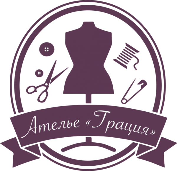 Логотип для ателье по пошиву одежды