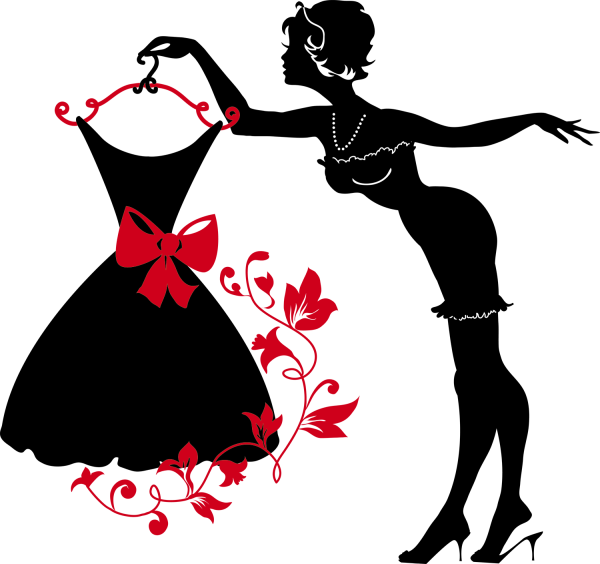 Женская одежда силуэт