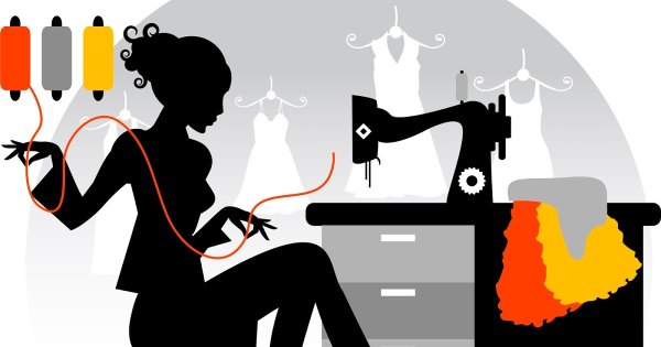 Швея силуэт