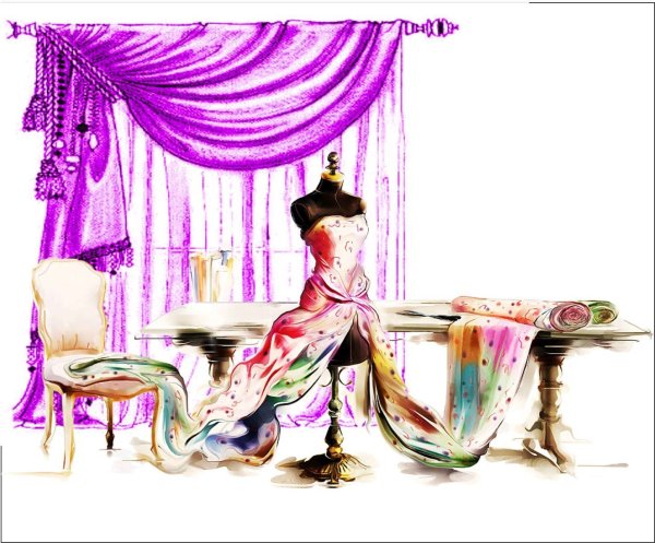 Красивый фон для ателье