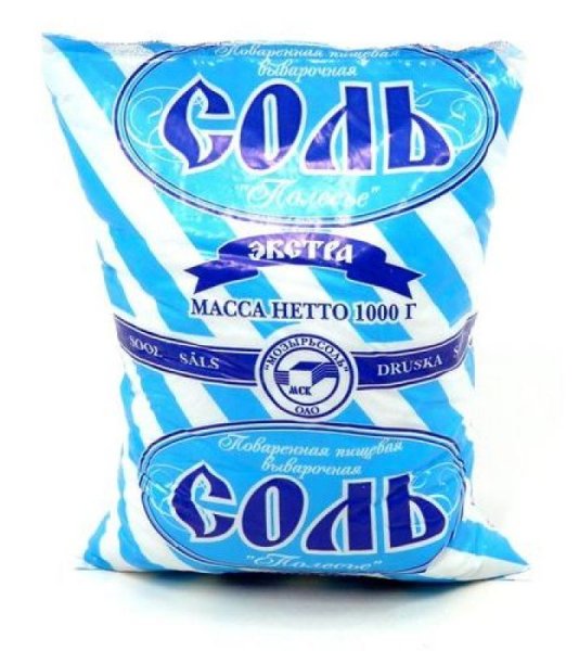 Полесье соль поваренная пищевая Экстра, 1000 г