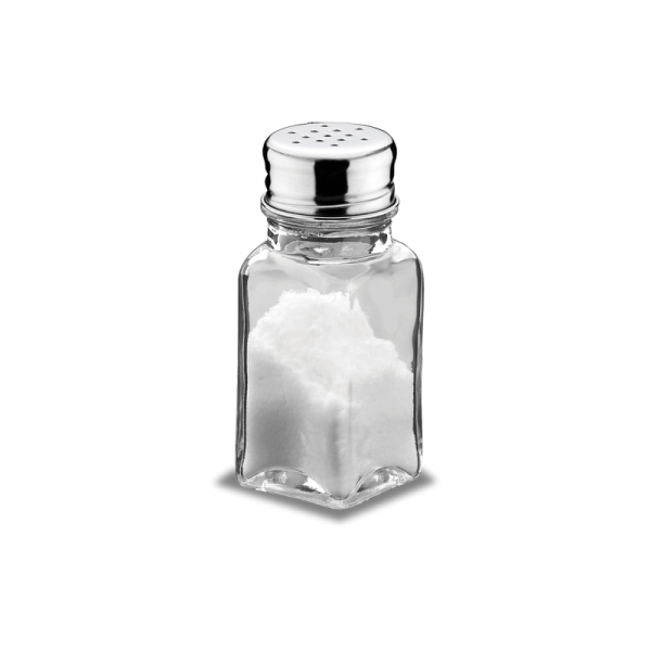 Соль на белом фоне