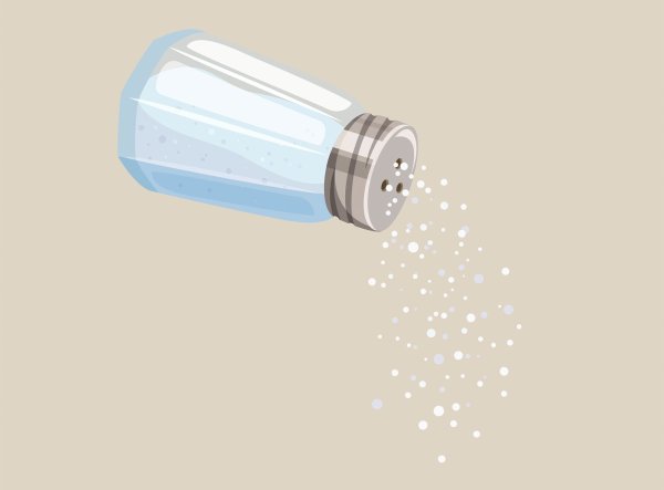 Солонка на прозрачном фоне