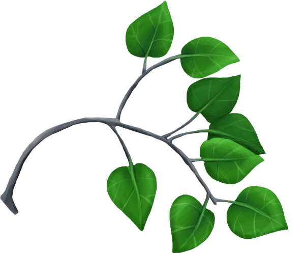 Ветка с листьями