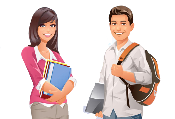 Студент мультяшный