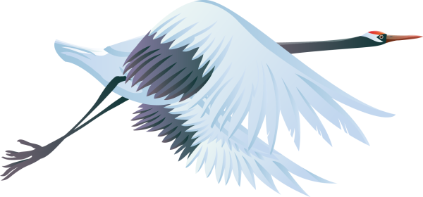 Журавль вектор