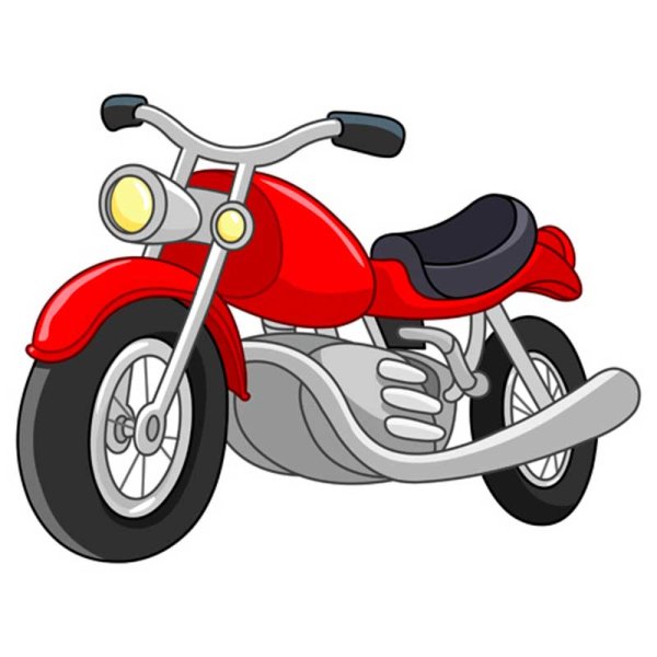 Картина мотоцикл для детей