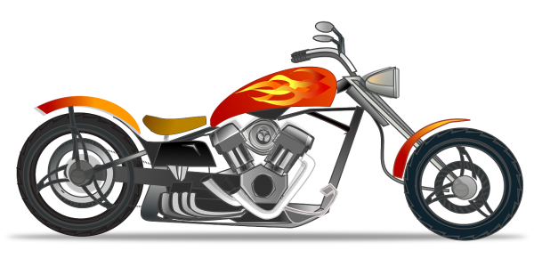 Мотоцикл мультяшный